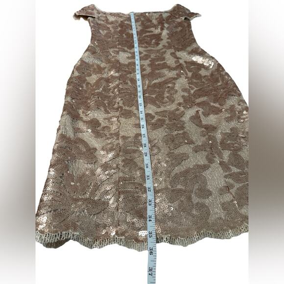 JS Collections NWT Gold Sequin Elegant Mother of Bride Gold Dress- Size 8 - Picture 12 of 12